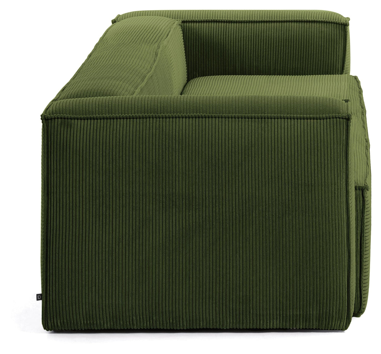 Blok 3 - pers. sofa - Grøn fløjl - UNOLIVING.COM