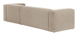 Blok 3 - pers sofa m. højre chaiselong - Beige - UNOLIVING.COM