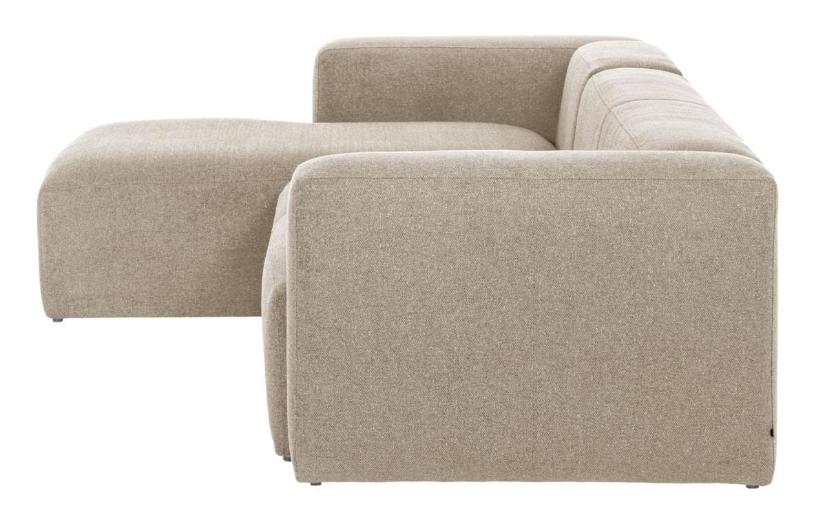 Blok 3 - pers sofa m. venstre chaiselong - Beige - UNOLIVING.COM