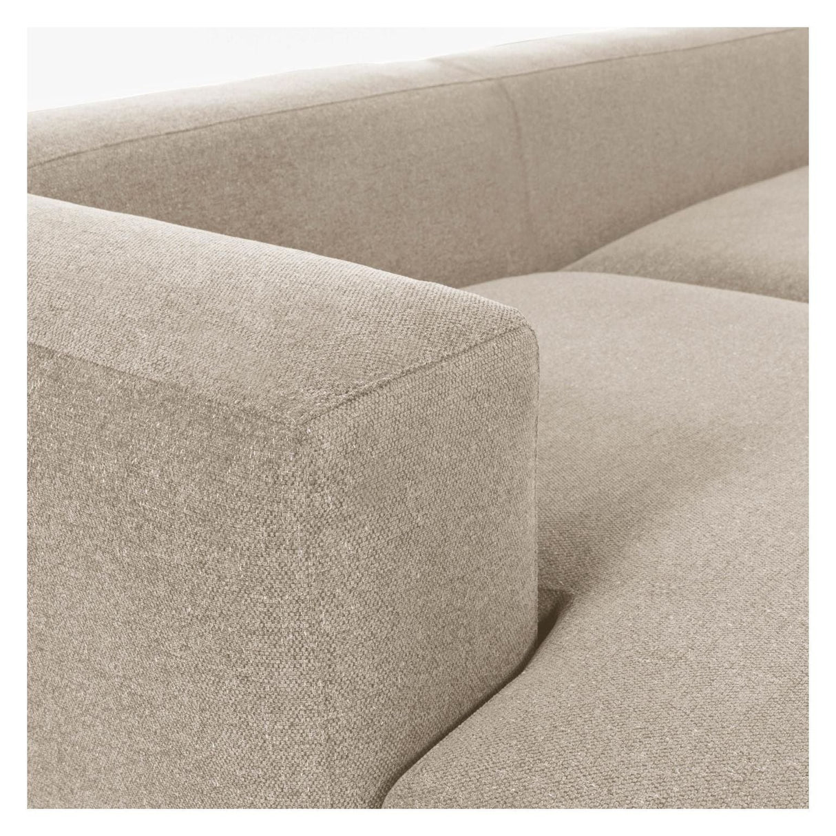 Blok 3 - pers. Sofa m. venstrevendt Chaise Beige - UNOLIVING.COM