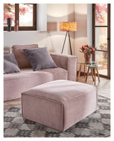 Blok 3 - pers. sofa - Rosa fløjl - UNOLIVING.COM