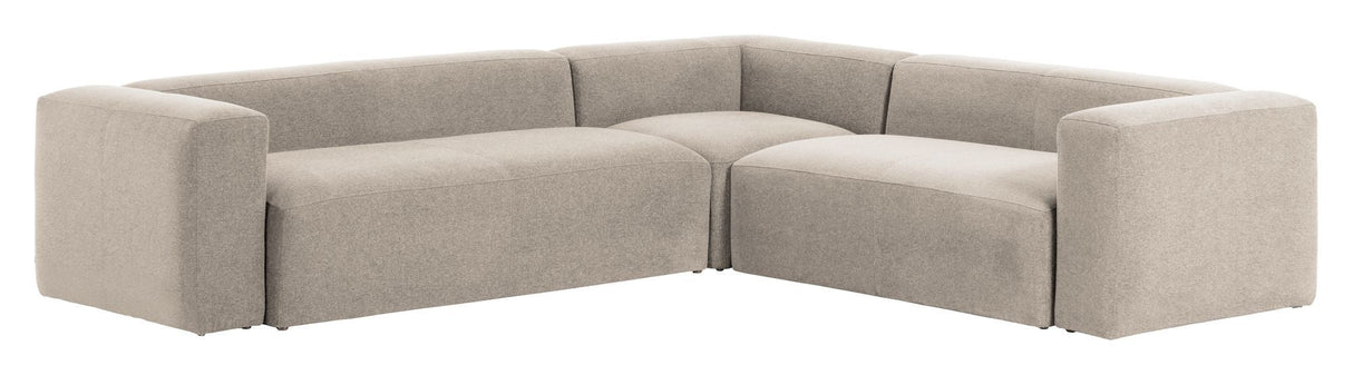 Blok 5 - pers. Hjørnesofa Beige - UNOLIVING.COM