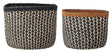 Bloomingville Abaca Kurve, Sort/Natur/Orange - UNOLIVING.COM