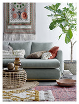 Bloomingville Abaca Kurve, Sort/Natur/Orange - Unoliving.com