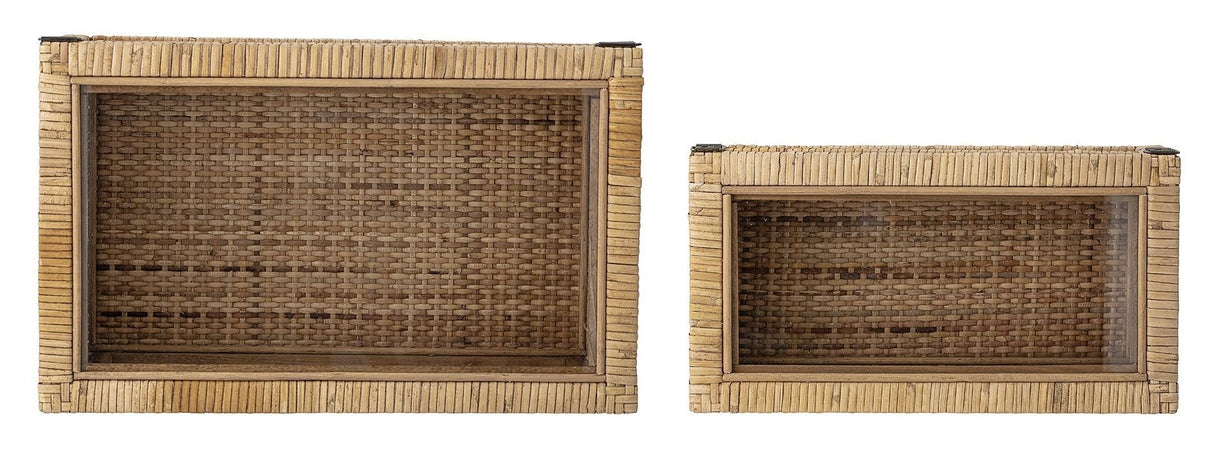 Bloomingville Æsker, Rattan/Glas - UNOLIVING.COM