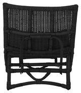 Bloomingville Baz Loungestol, Sort, Rattan - UNOLIVING.COM