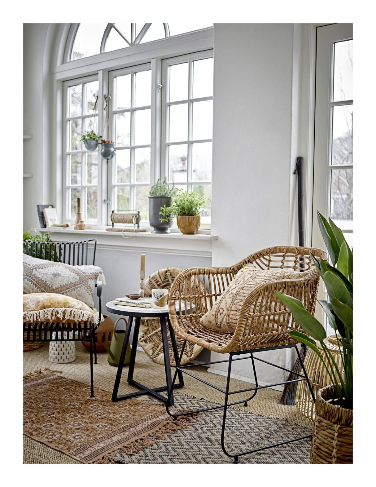 Bloomingville Collin Loungestol, Natur, Polyrattan - UNOLIVING.COM