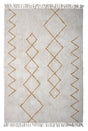 Bloomingville Cozy Tæppe Beige/Gul, 200x140 - Unoliving.com