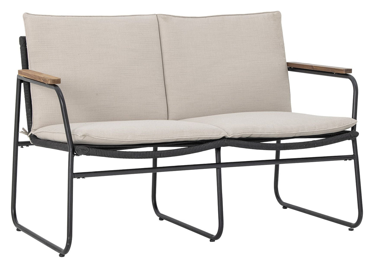 Bloomingville Hampton 2 - pers. sofa, Sort, Metal - UNOLIVING.COM