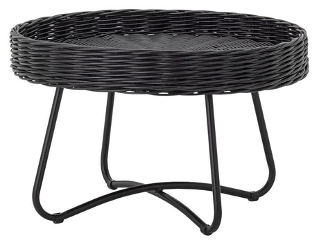 Bloomingville Hattie Sofabord, Sort Rattan - UNOLIVING.COM