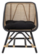 Bloomingville Loue Loungestol, Sort, Rattan - UNOLIVING.COM