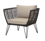 Bloomingville Mundo Loungestol m/hynder, Sort - Unoliving.com