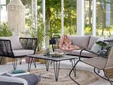 Bloomingville Mundo Loungestol m/hynder, Sort - Unoliving.com