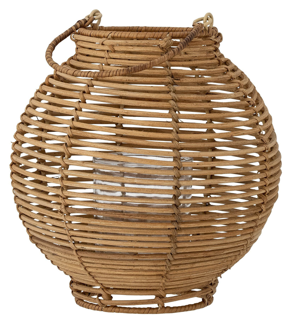 Bloomingville Malua Lanterne m. glas, Natur, Rattan - UNOLIVING.COM