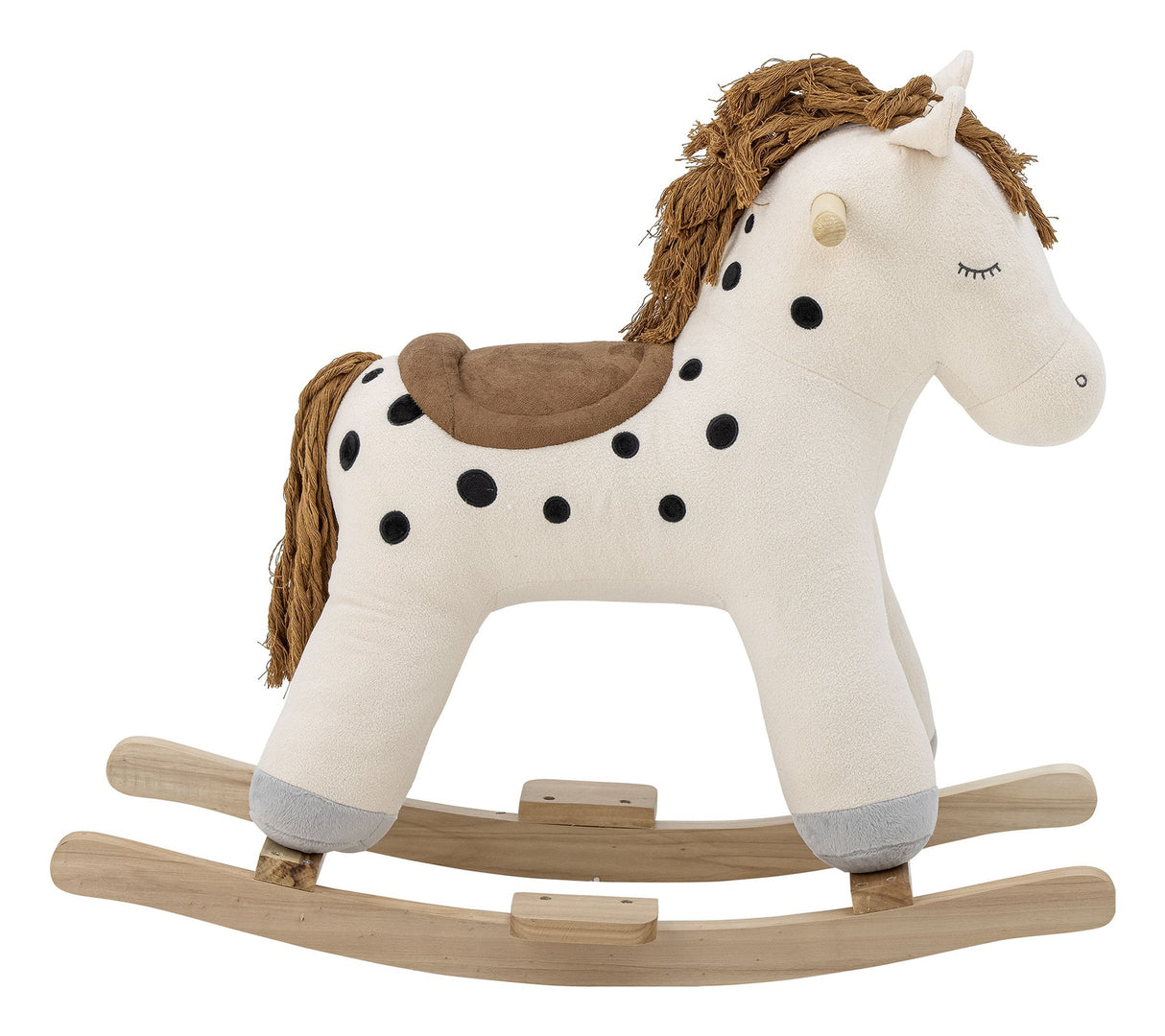 Merlen Rocking Toy, Horse, Hvid, Polyester