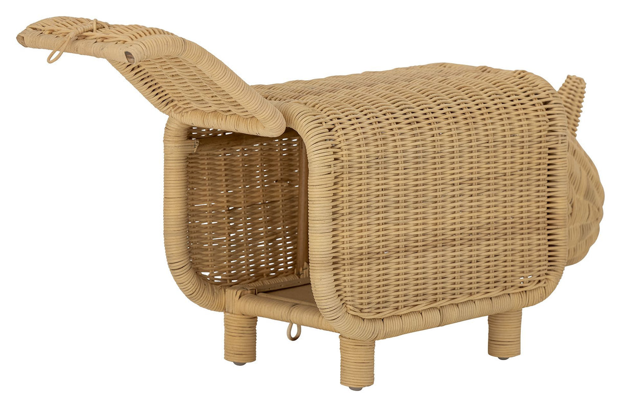 Soffe Taburet m. opbevaringsrum, Rattan - Unoliving.com