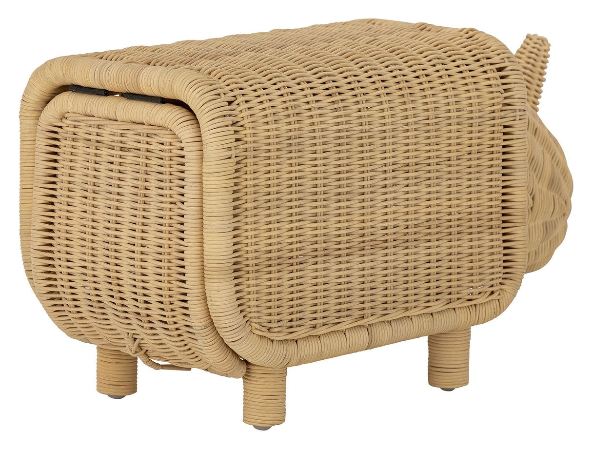 Soffe Taburet m. opbevaringsrum, Rattan - Unoliving.com