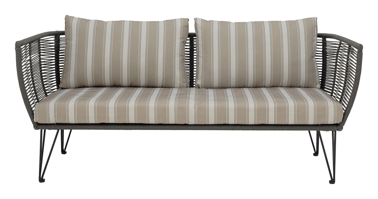 Bloomingville Mundo Loungesofa m. hynder, Grøn metal - UNOLIVING.COM