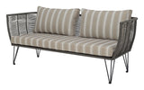 Bloomingville Mundo Loungesofa m. hynder, Grøn metal - UNOLIVING.COM