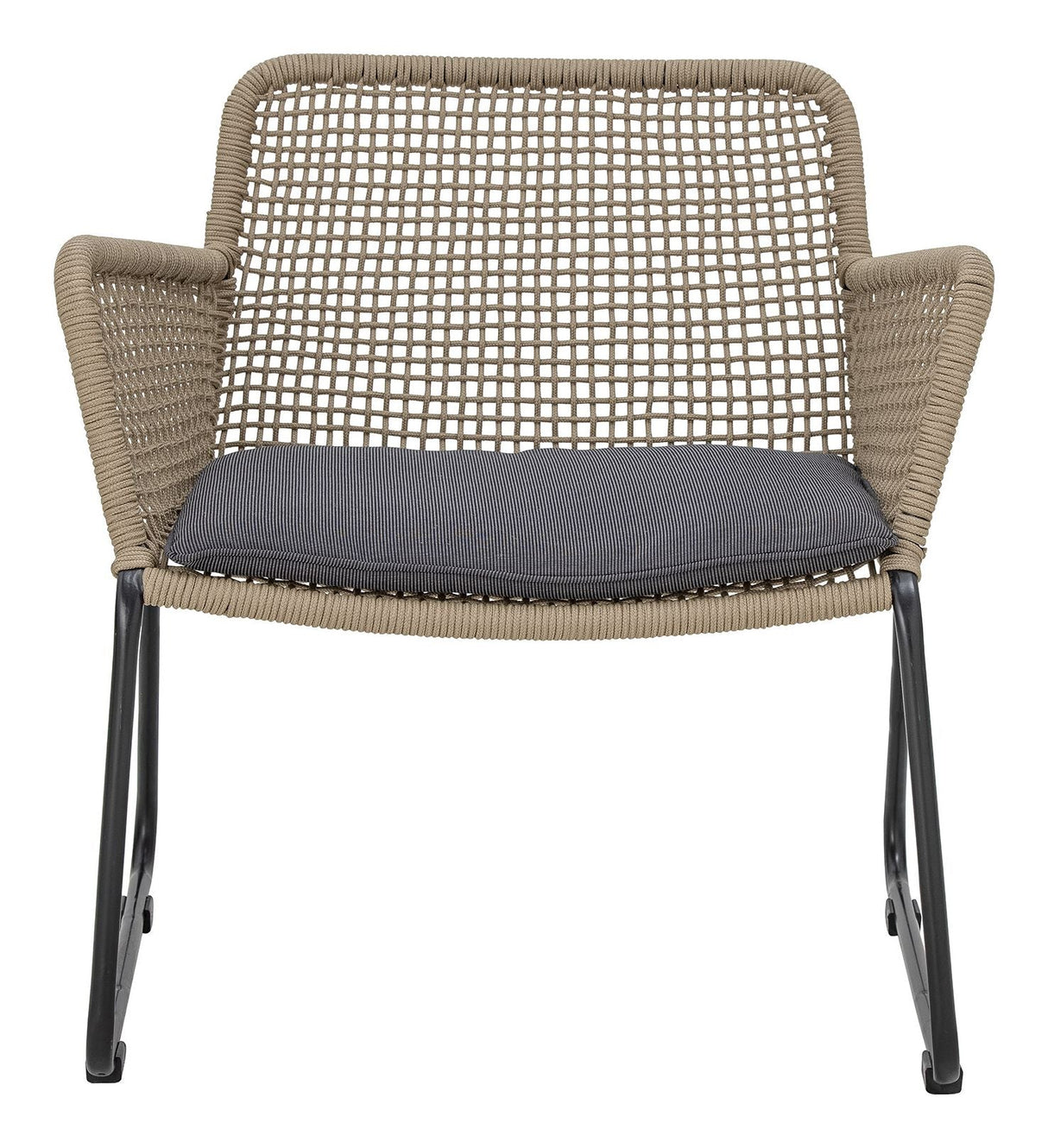 Bloomingville Mundo Loungestol m. hynde, Brun metal - UNOLIVING.COM