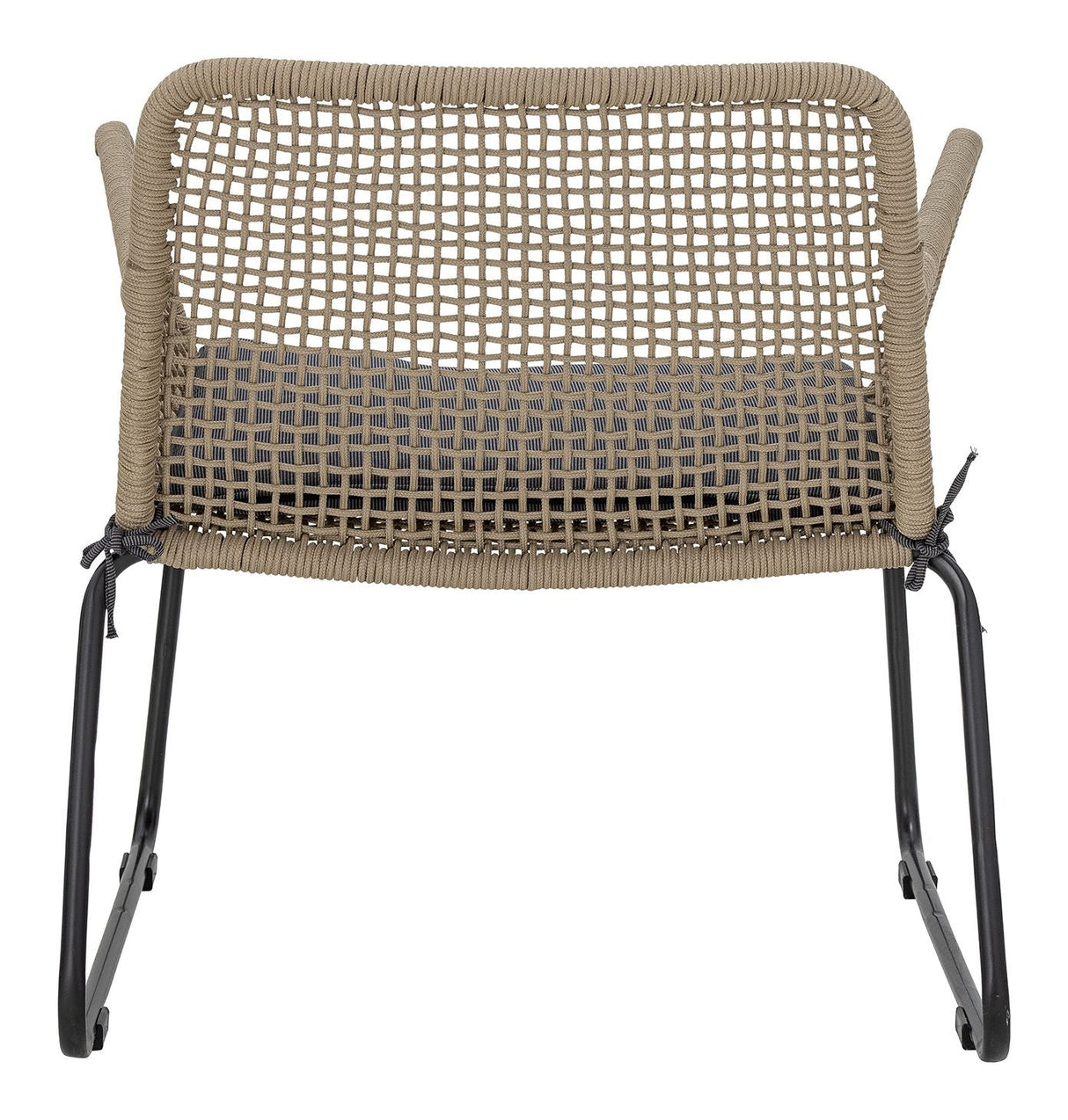 Bloomingville Mundo Loungestol m. hynde, Brun metal - UNOLIVING.COM