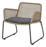 Bloomingville Mundo Loungestol m. hynde, Brun metal - UNOLIVING.COM