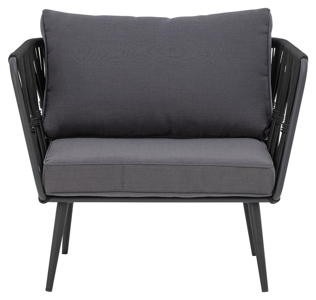 Bloomingville Pavone Loungestol, Sort - UNOLIVING.COM