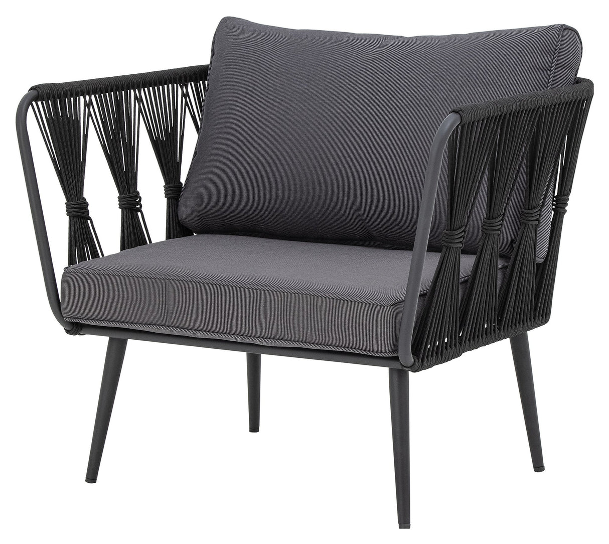 Bloomingville Pavone Loungestol, Sort - UNOLIVING.COM