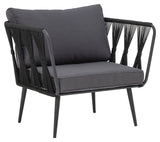 Bloomingville Pavone Loungestol, Sort - UNOLIVING.COM