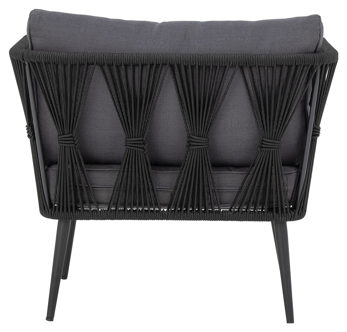 Bloomingville Pavone Loungestol, Sort - UNOLIVING.COM