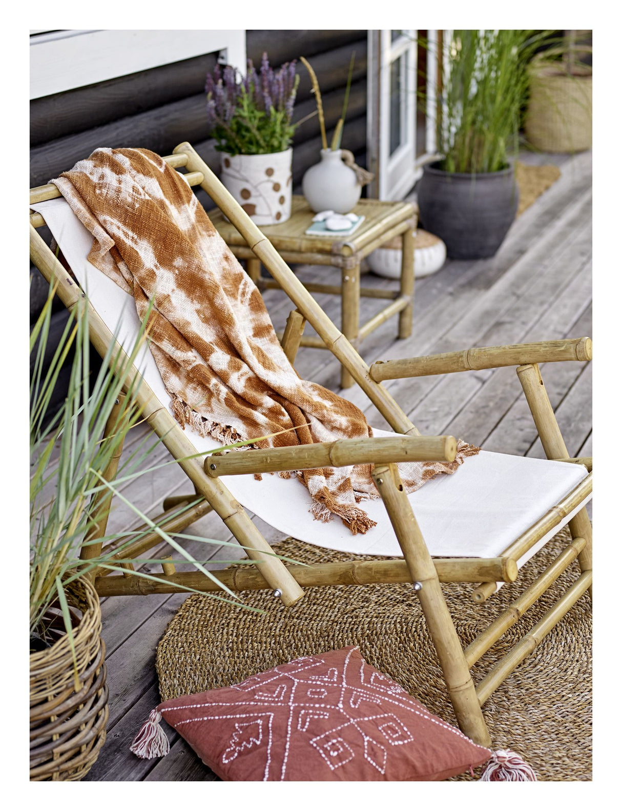 Bloomingville Sole Loungebord, 55x55, Bambus - Unoliving.com