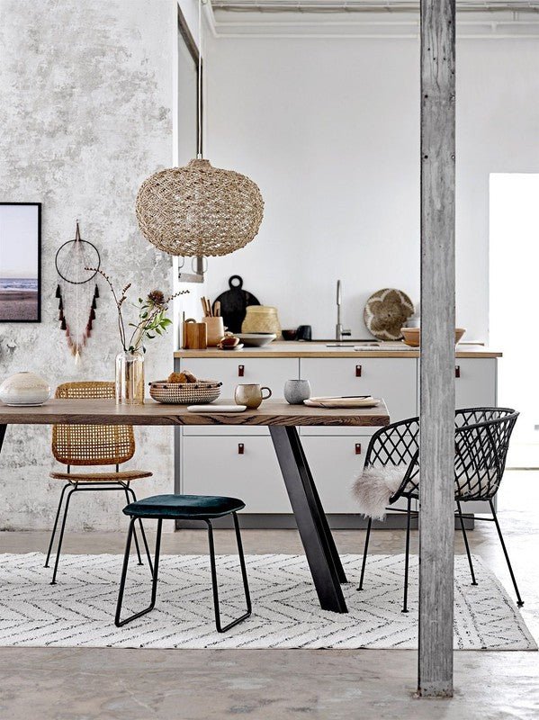 Bloomingville Spisebordsstol, Sort Rattan - UNOLIVING.COM