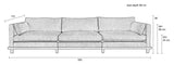 Blossom 4,5 - pers. Sofa, Moss - UNOLIVING.COM