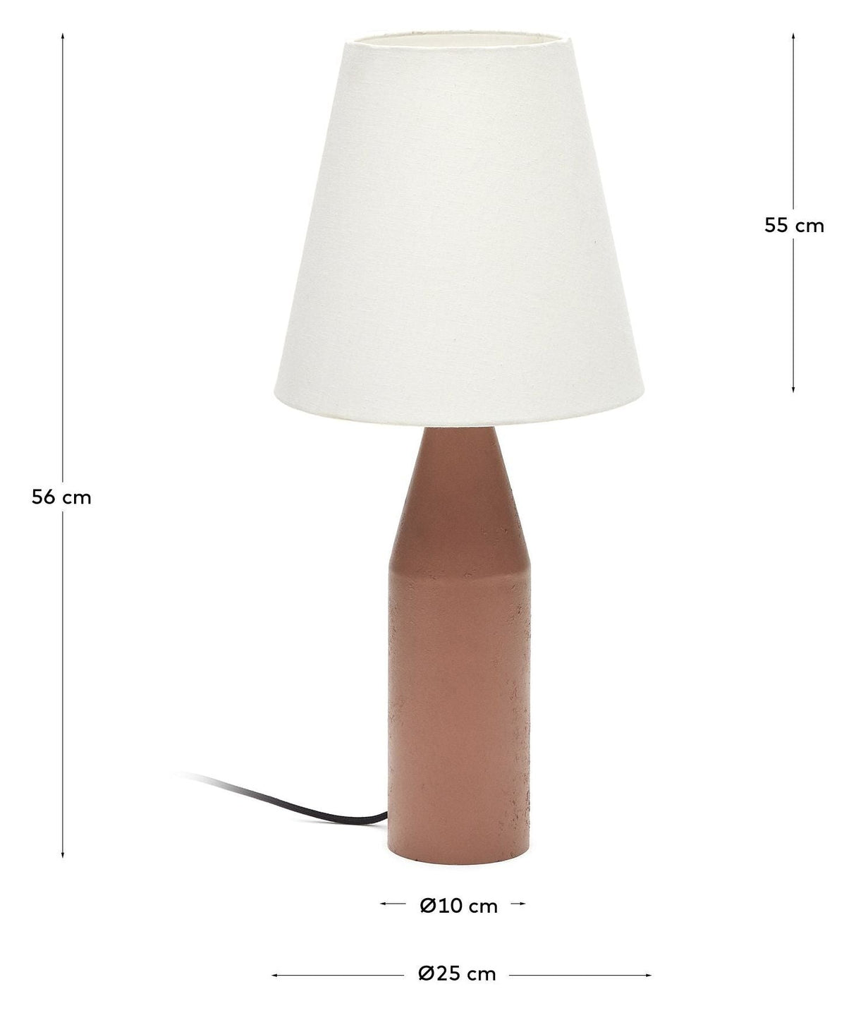 Boada Bordlampe, Terracotta - UNOLIVING.COM