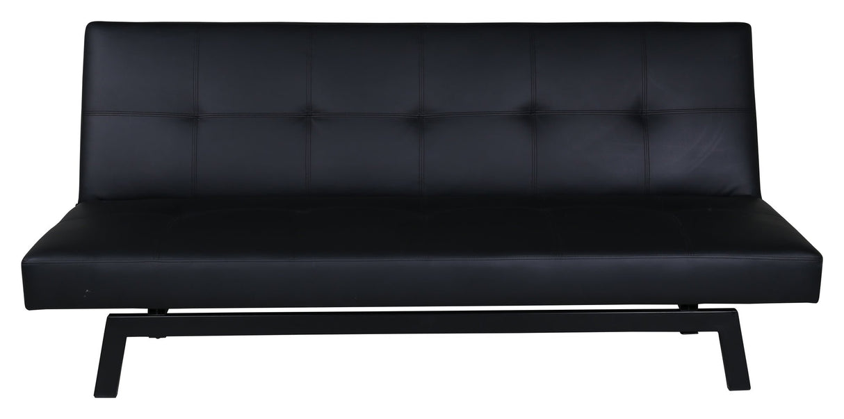 Bodil Sovesofa - Sort kunstlæder - UNOLIVING.COM