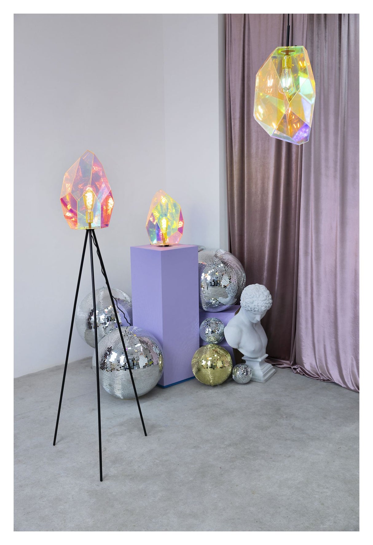 Diamond Dear Bordlampe, Holografisk