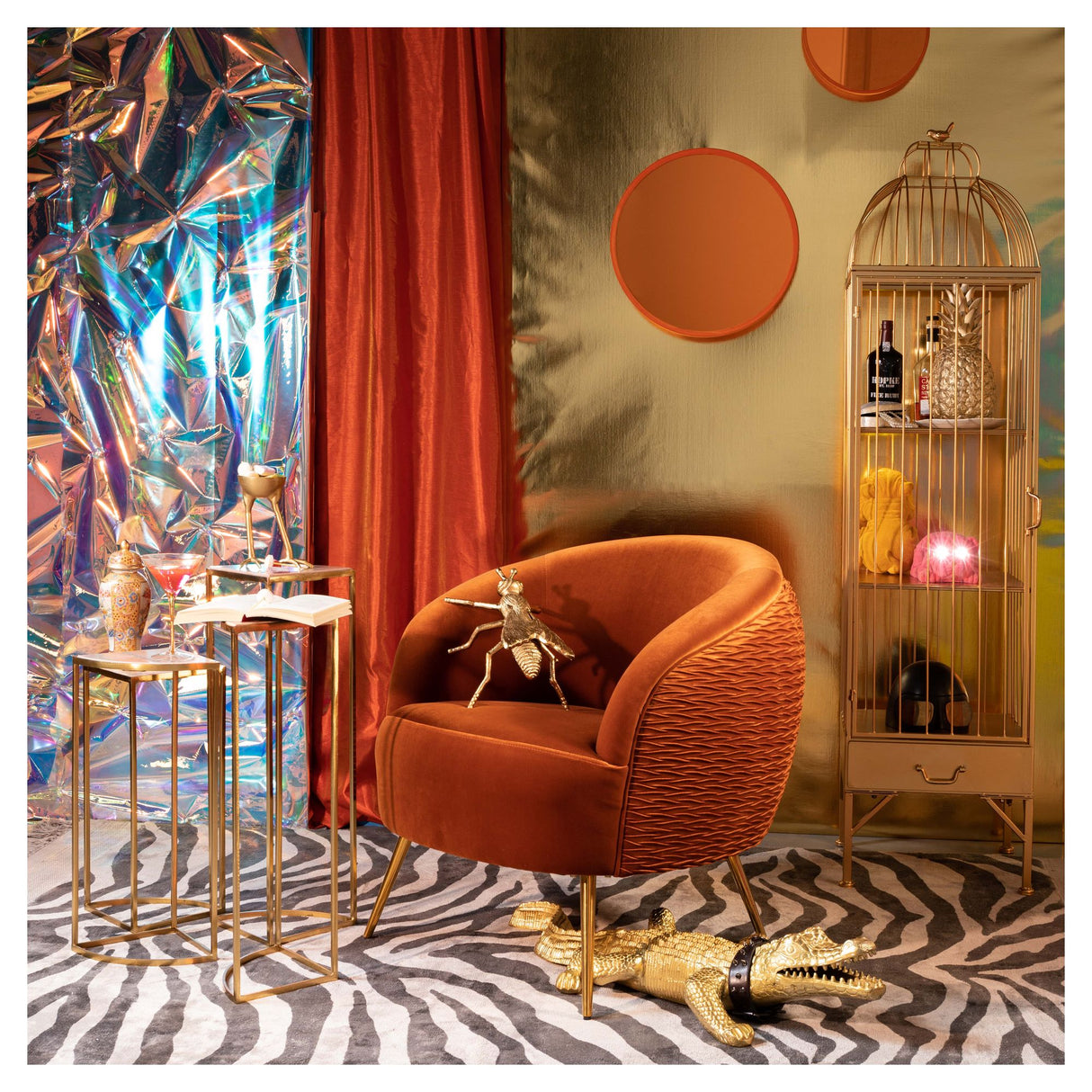 So Curvy Loungestol - Orange - Unoliving.com