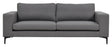 Bolero 3 - pers. Sofa, Grå Stof m. sorte ben - UNOLIVING.COM