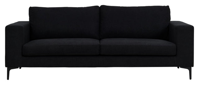 Bolero 3 - pers. Sofa, Sort Stof m. sorte ben - UNOLIVING.COM