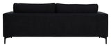 Bolero 3 - pers. Sofa, Sort Stof m. sorte ben - UNOLIVING.COM