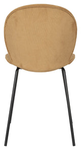 Bonnet Spisebordsstol - Ochre fløjl - UNOLIVING.COM