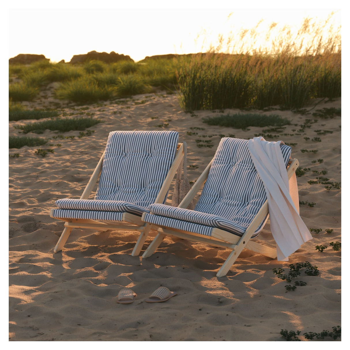 Boogie Loungestol, Blue Breeze/Beach Blue - UNOLIVING.COM