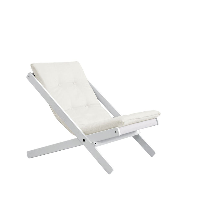 Boogie Loungestol, Hvidt fyrretræ/Offwhite - UNOLIVING.COM