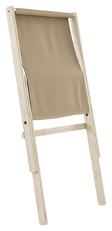 Boogie Loungestol m. Boogie madras, Beige - UNOLIVING.COM