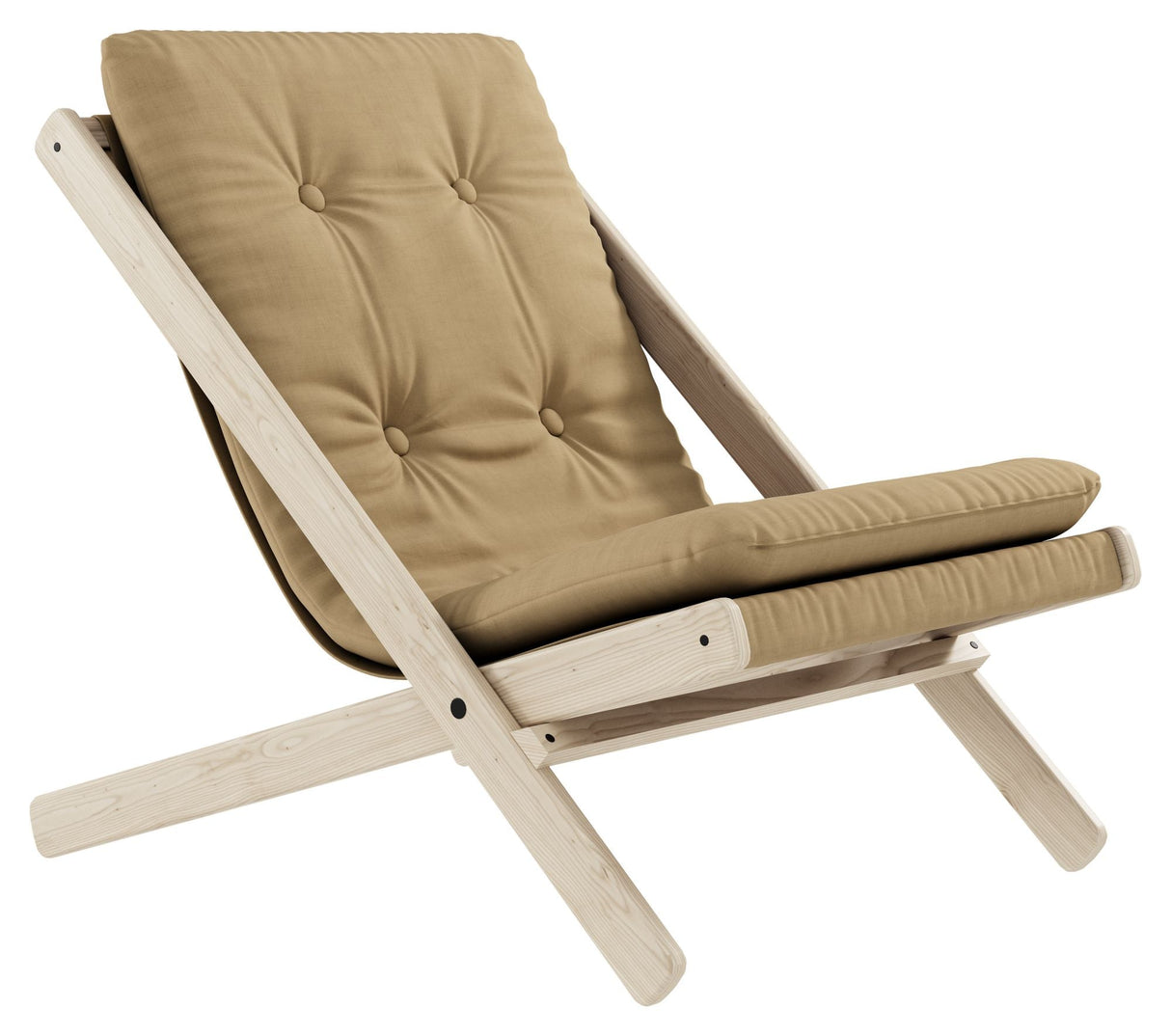 Boogie Loungestol, Wheat Beige/Raw - UNOLIVING.COM