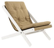 Boogie Loungestol, Wheat Beige/White - UNOLIVING.COM