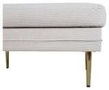 Boom Ottoman, Beige Fløjl - UNOLIVING.COM