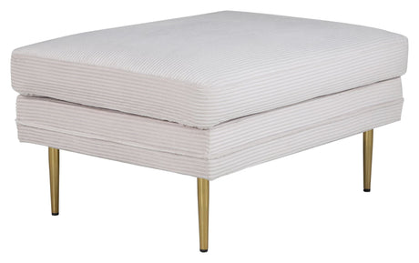 Boom Ottoman, Beige Fløjl - UNOLIVING.COM