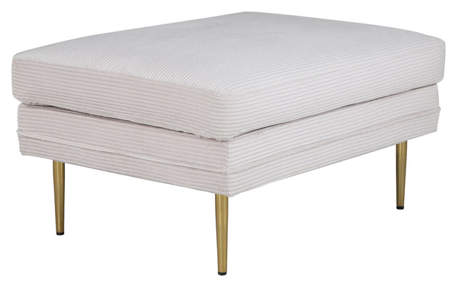 Boom Ottoman, Beige Fløjl - UNOLIVING.COM