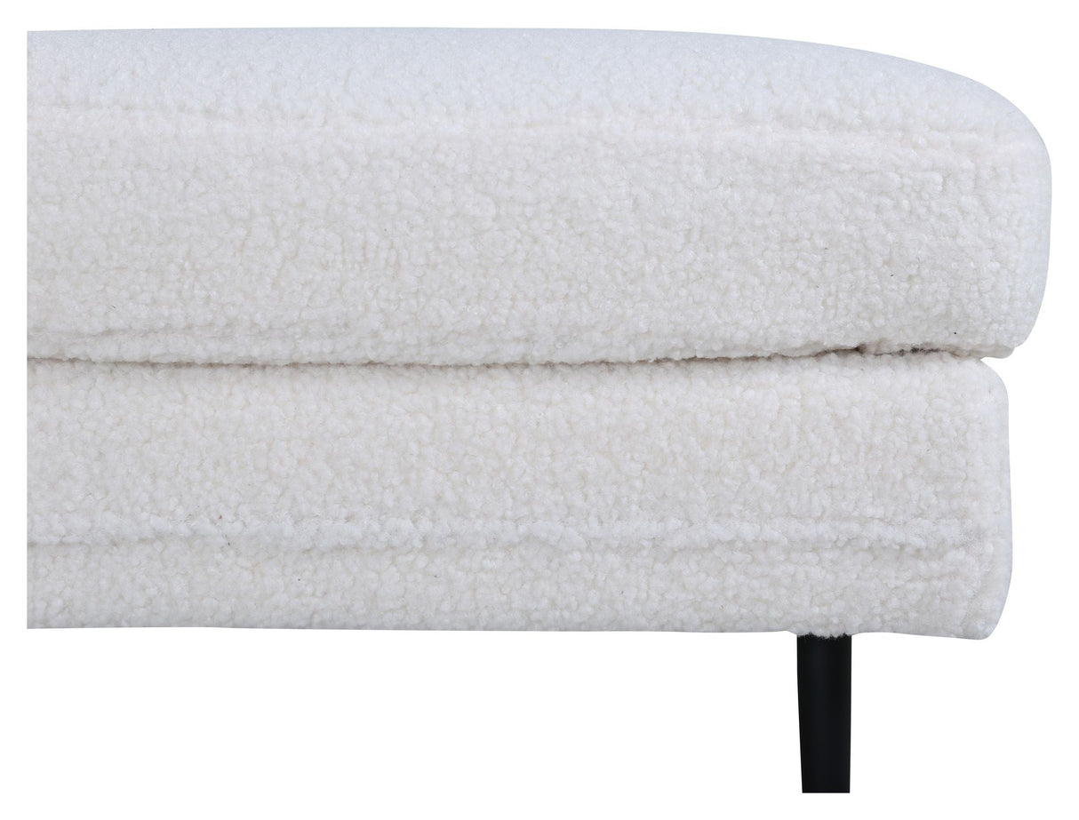 Boom Ottoman, Offwhite Teddy - UNOLIVING.COM